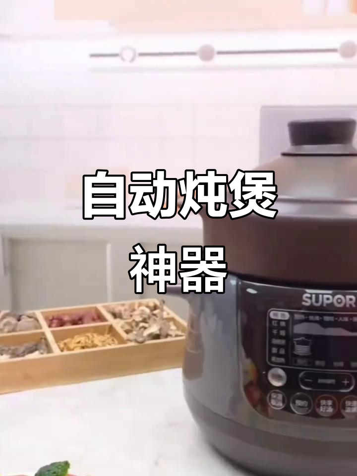 苏泊尔紫砂锅,炖汤煮粥一键操作,家用全自动更省事
