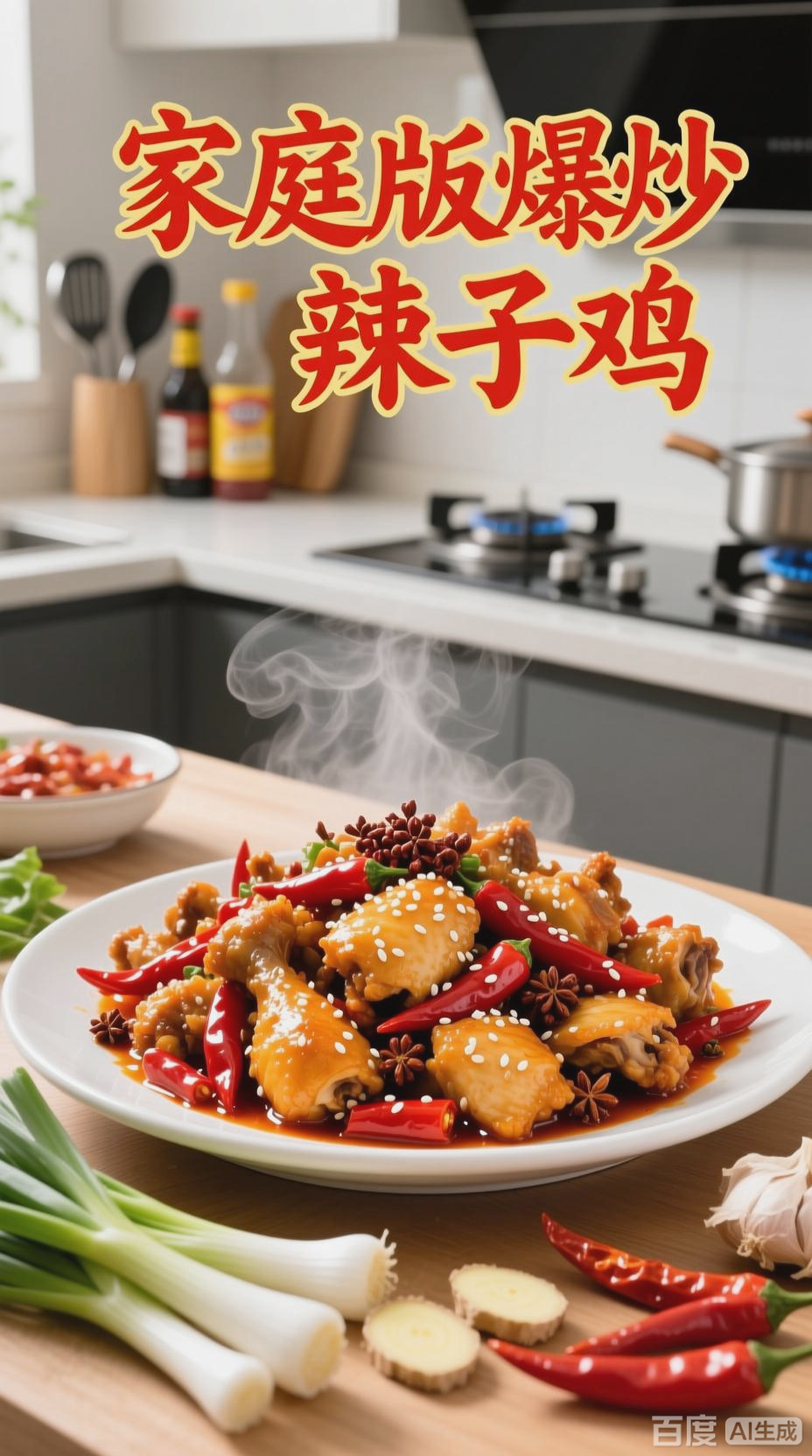 家庭版爆炒辣子鸡,美味速成