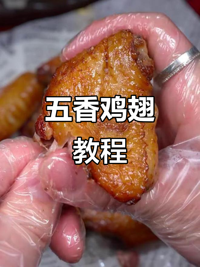 空气炸锅五香鸡翅，外脆内嫩，吃完连手指都想舔！