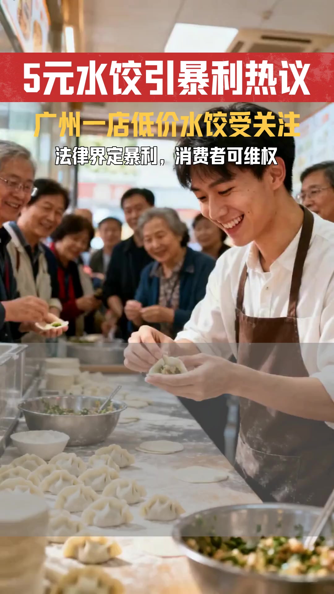 5元15个水饺还赚钱?老板揭秘低价真相