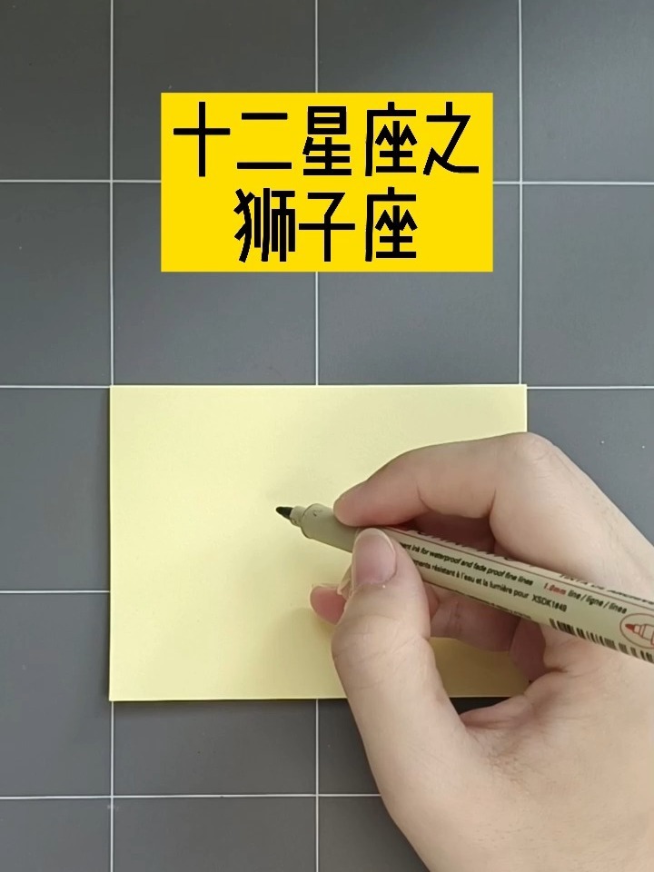 狮子座简笔画
