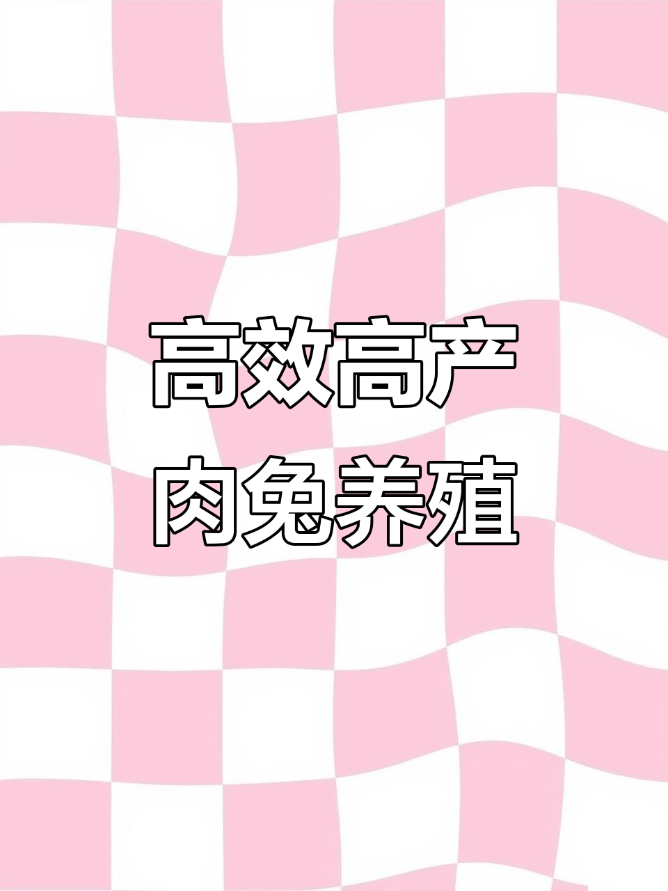 高产肉兔养殖技术,轻松饲养,成年可达15斤