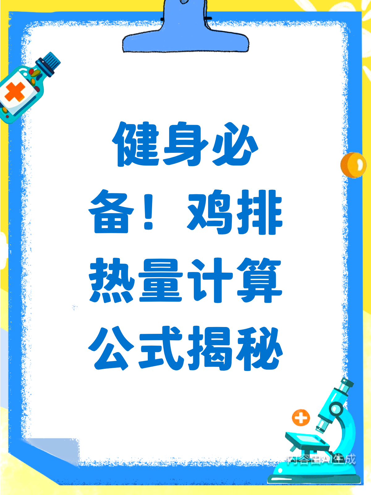 健身必看！鸡排热量咋算才准？