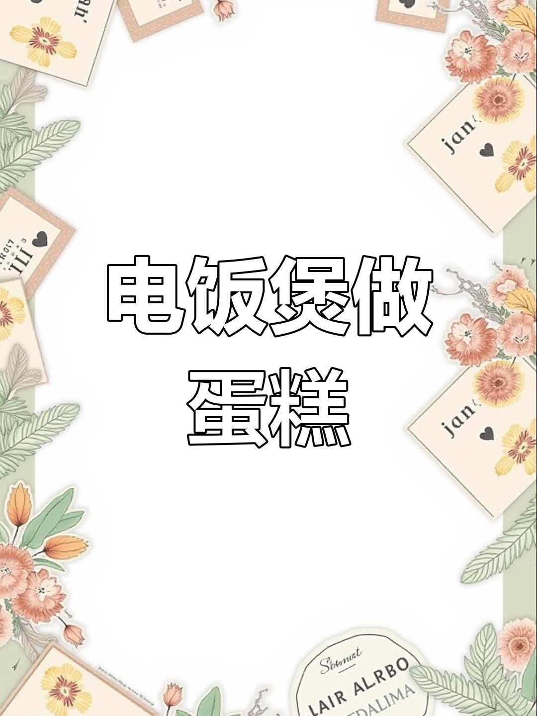 电饭煲做蛋糕,全蛋打发轻松成功!