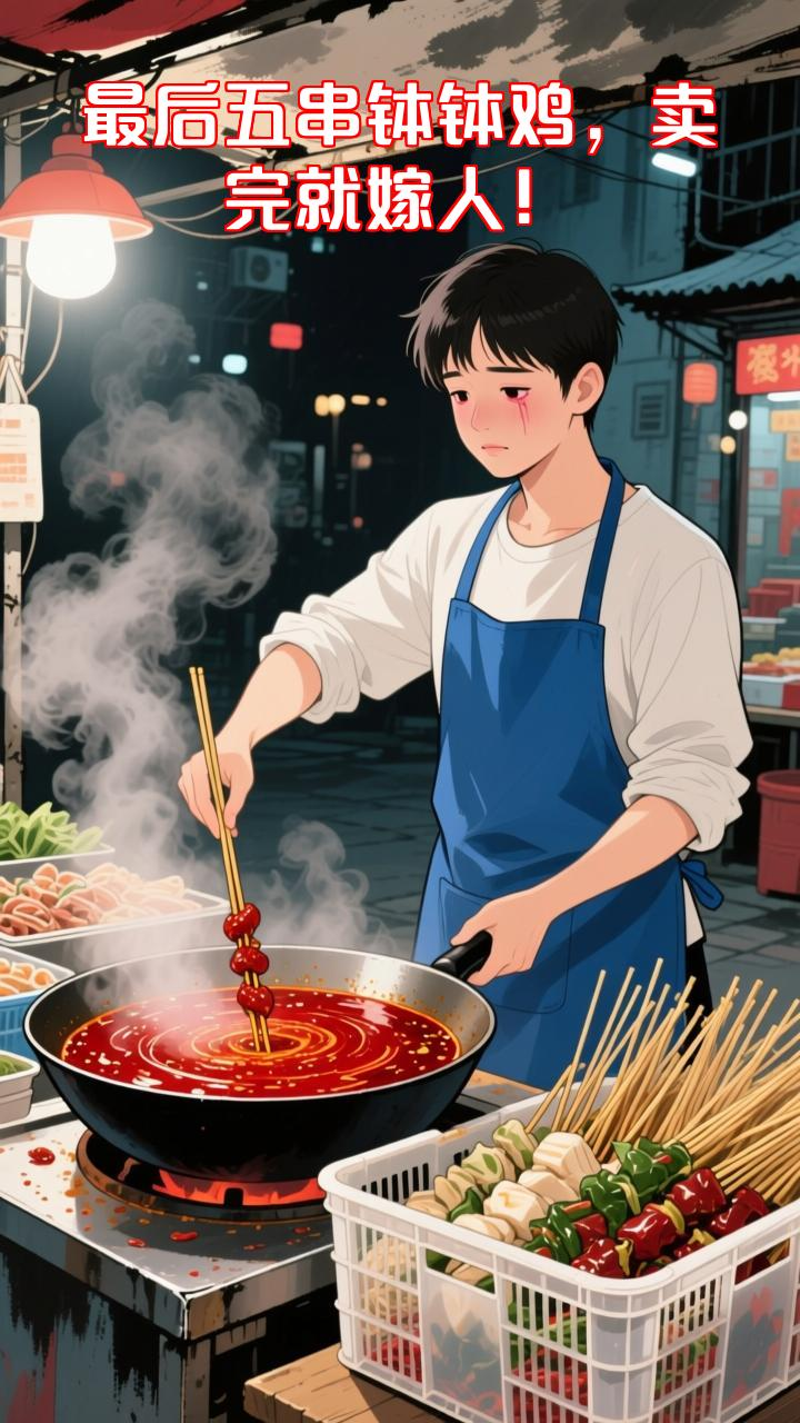 最后五串钵钵鸡卖完就嫁人,结果他来了!