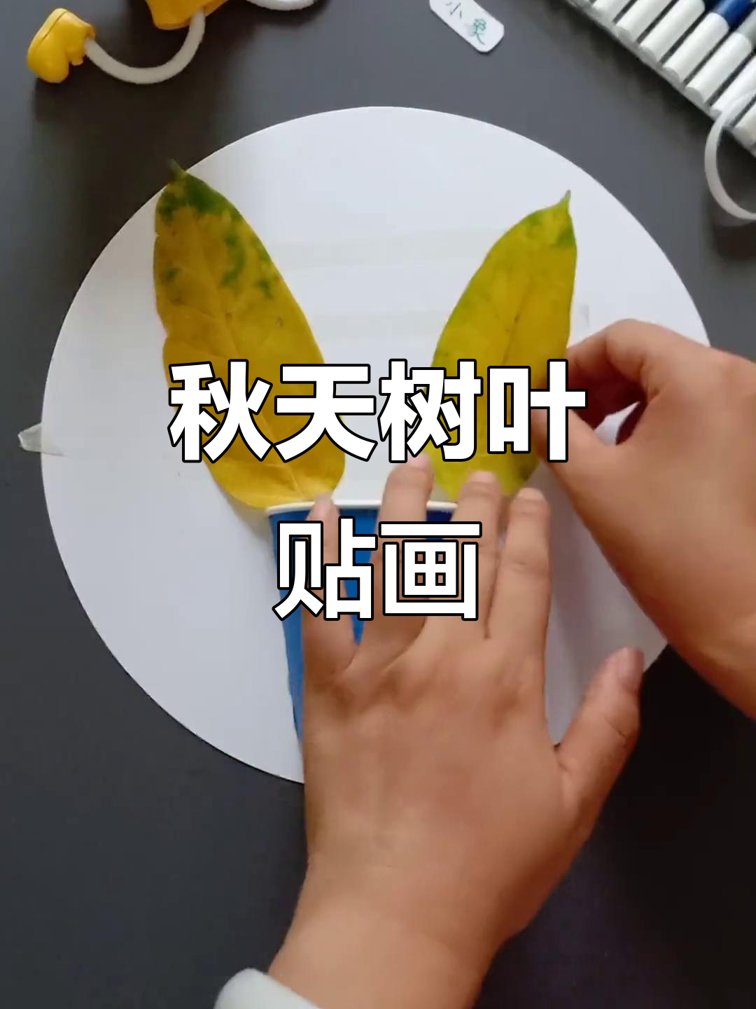 秋天的树叶手工创意画,带你感受大自然的色彩与温暖