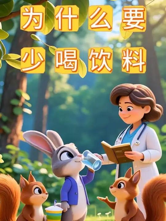 为什么要少喝饮料 儿童故事《为什么要少喝饮料》3-6岁睡前儿童故事大全书3岁到6岁儿童睡前