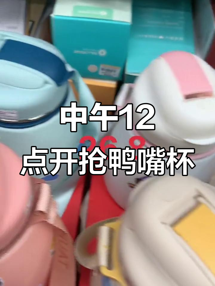 12点抢购鸭嘴杯,900毫升保温直饮超值体验