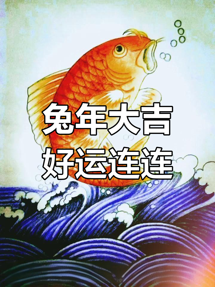 新春祝福满满,兔年好运连连,财运滚滚来
