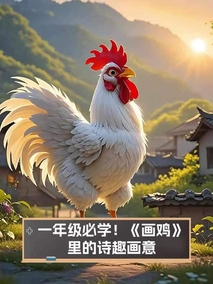 一年级必学!《画鸡》里的诗趣画意