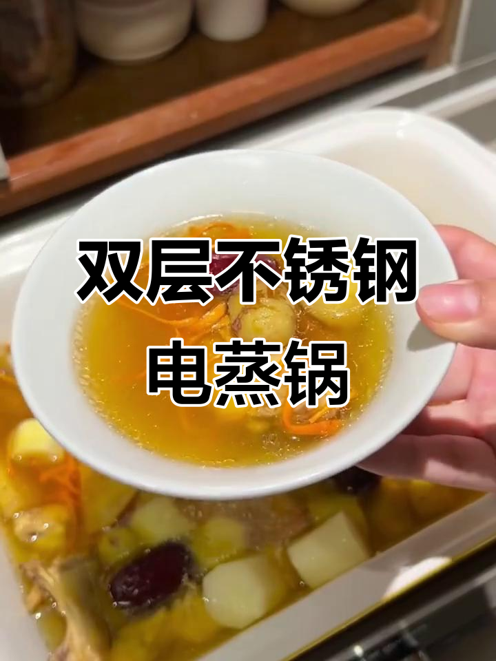 不锈钢电蒸锅,双层大容量设计,蒸汽回流让食材更鲜嫩