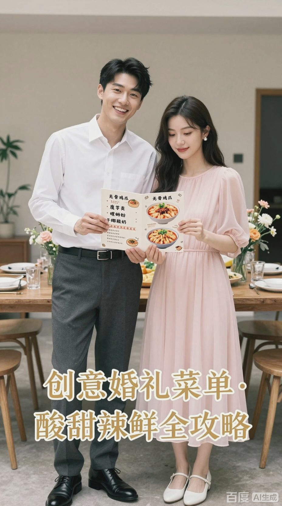 创意婚礼菜单曝光！宾客惊呼：这设计太绝了！