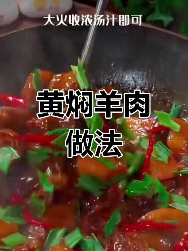 十年五星级酒店大厨教你做黄焖羊肉,鲜香软嫩不柴