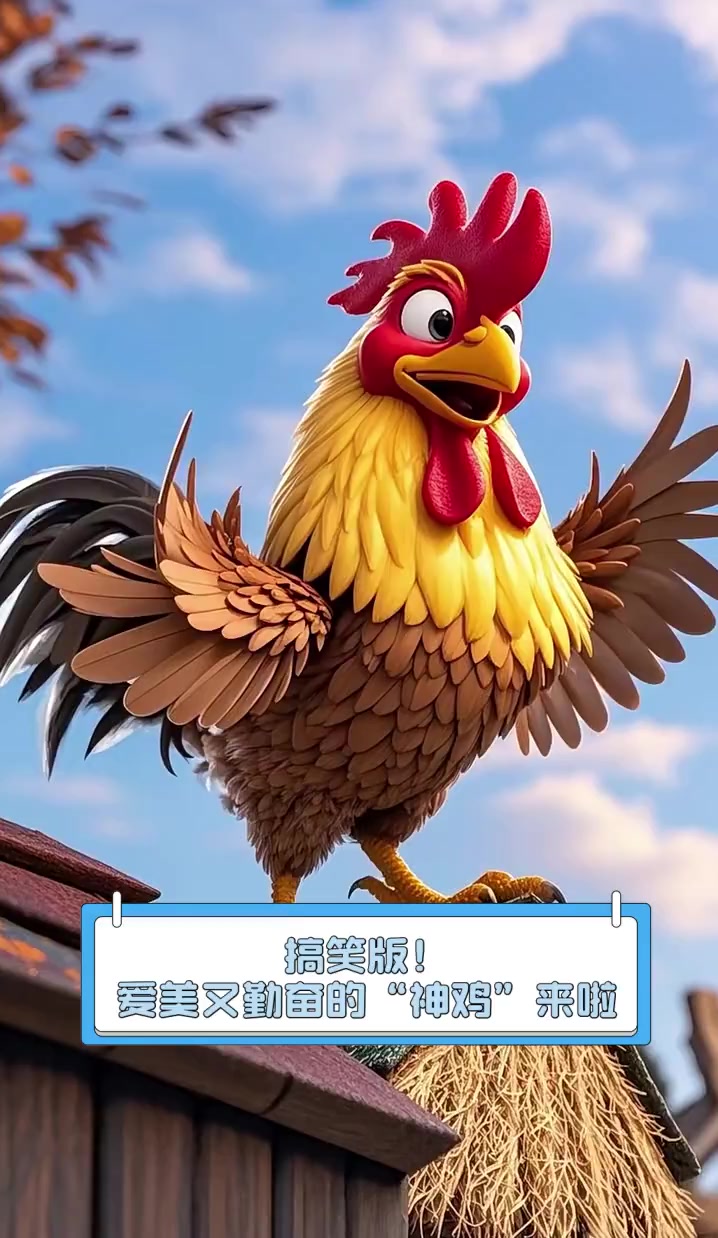 搞笑版!爱美又勤奋的“神鸡”来啦