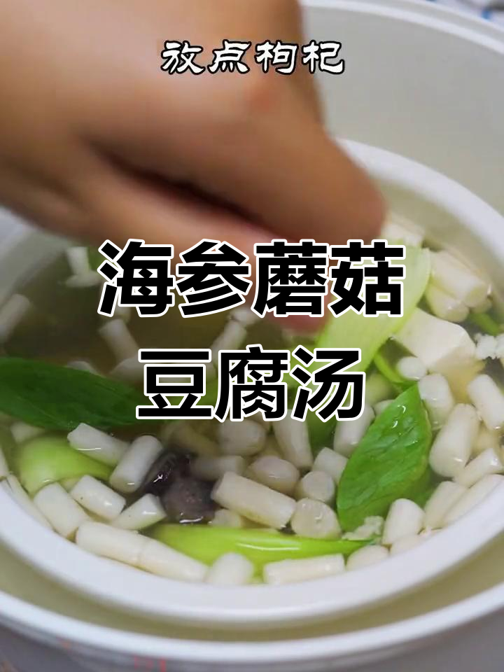 冬季暖汤:海参蘑菇豆腐,滋补又美味