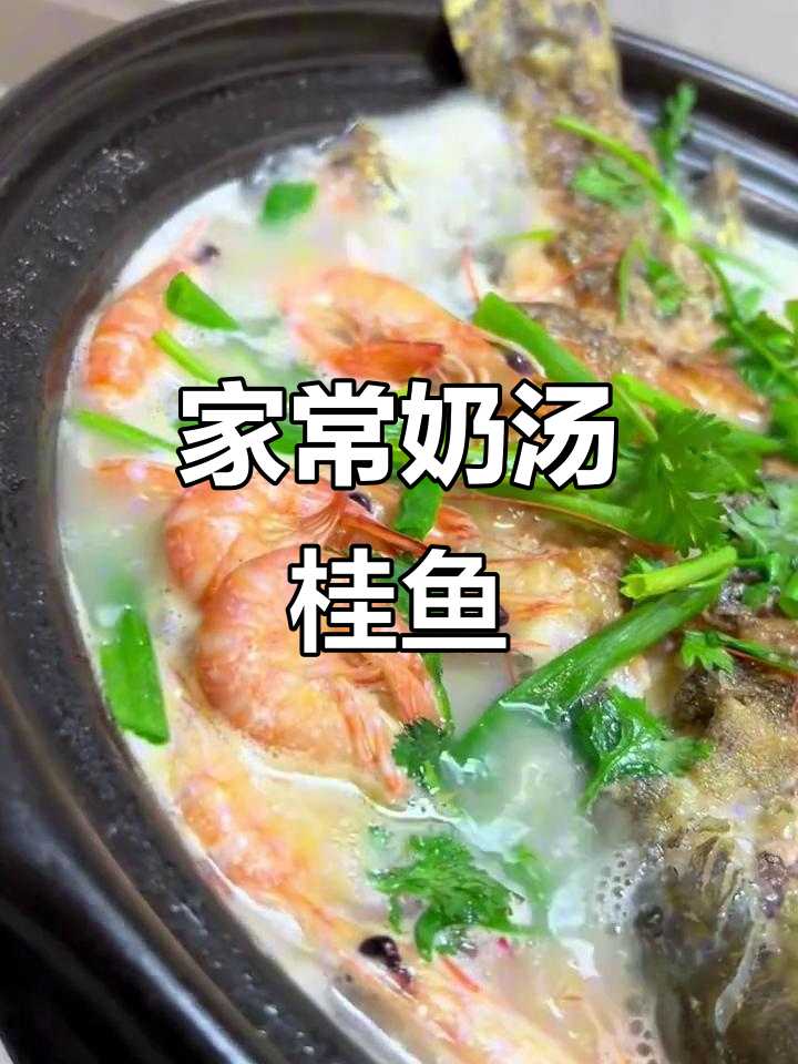 鲜美奶汤桂鱼,家常做法让你停不下来