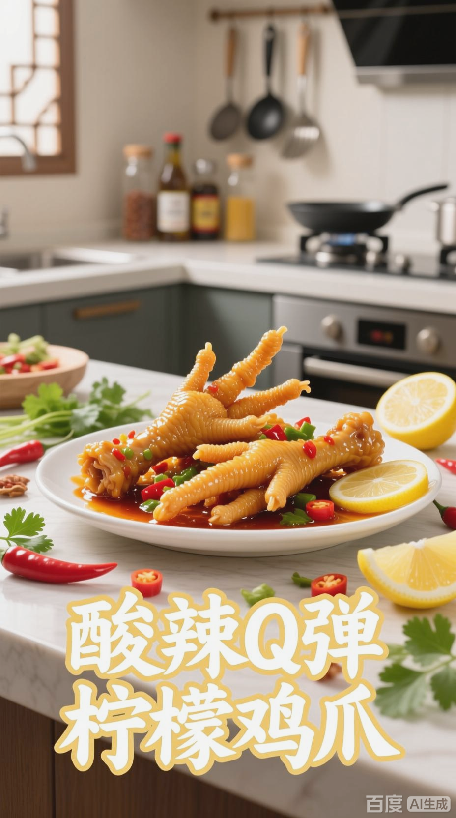 自制柠檬鸡爪，酸辣Q弹超简单