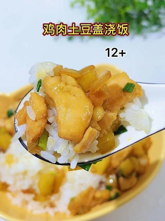 宝宝吃腻了粥 面,来试试这个鸡肉土豆盖浇饭,真的是绝绝子太好吃啦