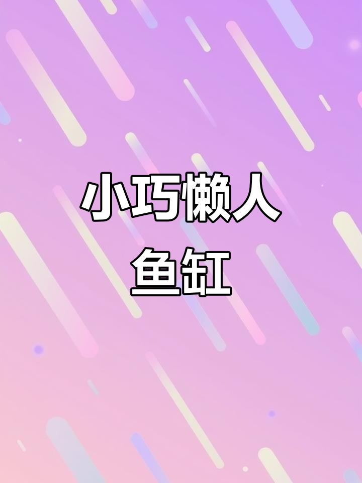 懒人必备迷你小鱼缸，轻松打造家庭生态循环