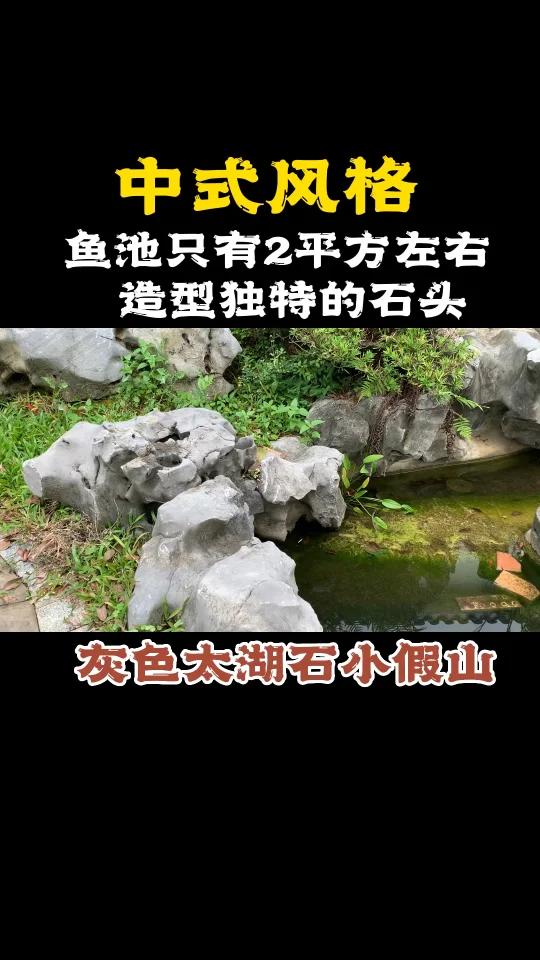 鱼池只有两个平方,用什么石头做假山好看呢?