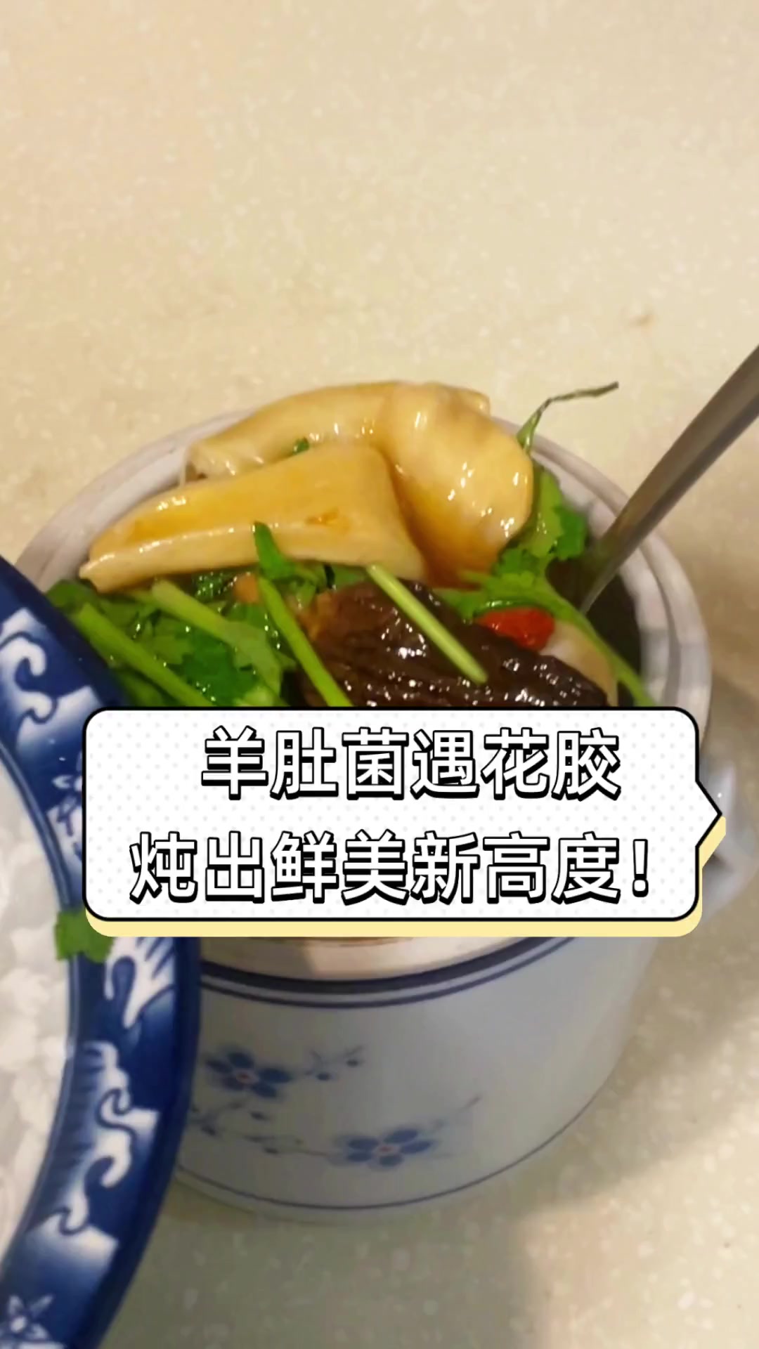羊肚菌遇花胶,炖出鲜美新高度!