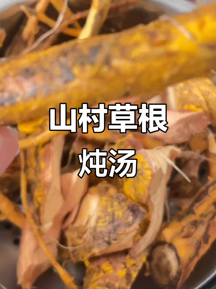 福建山村传统炖汤,川破石与杜仲根搭配猪脚香气扑鼻