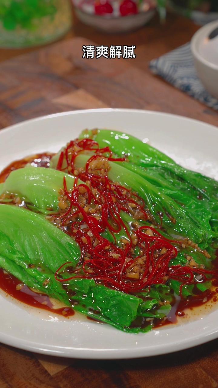 没想到生菜跟我这样烫一下,做出来这么好吃