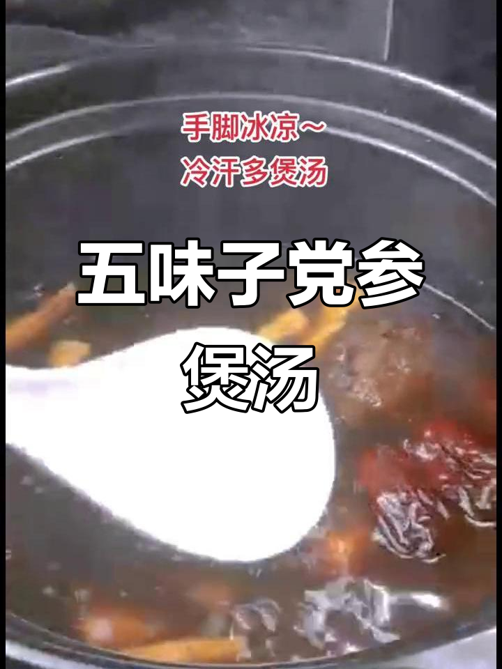 冬季滋补汤,五味子党参麦冬炖汤