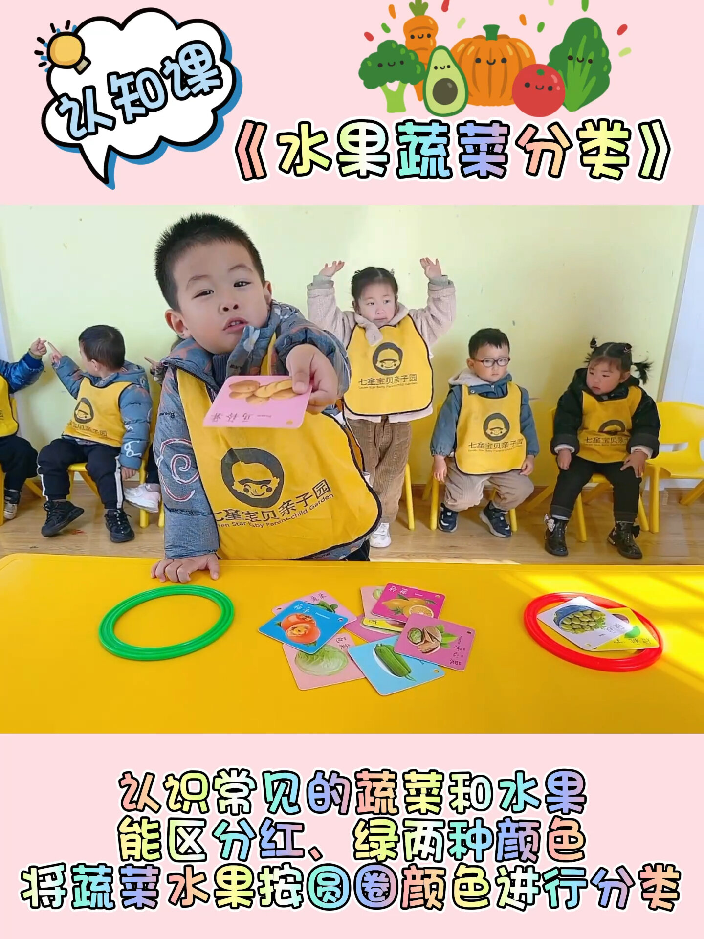 生活认知课《蔬菜水果分类》