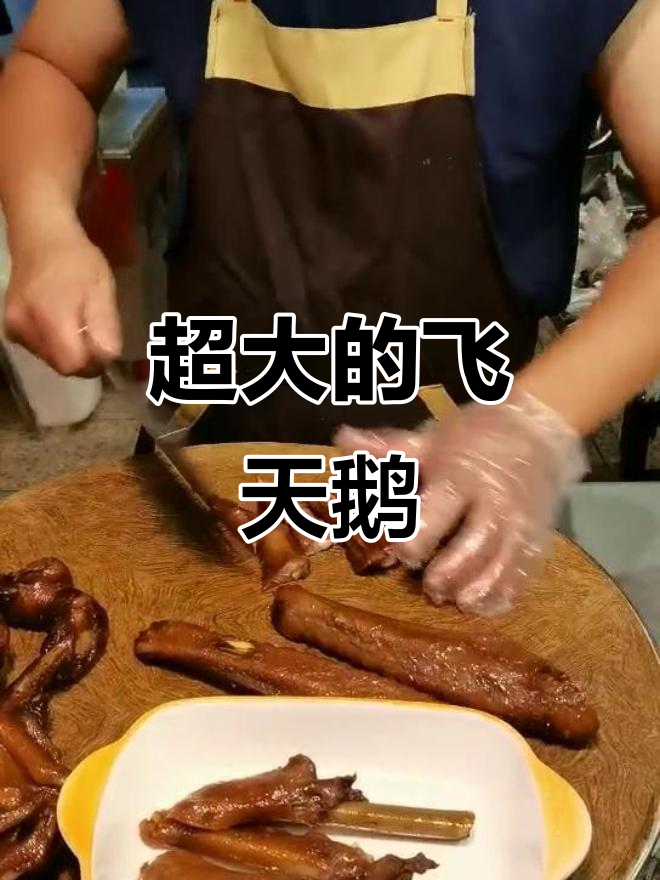 见过这么大的飞天鹅吗?潮州卤鹅的独特美味你尝过吗