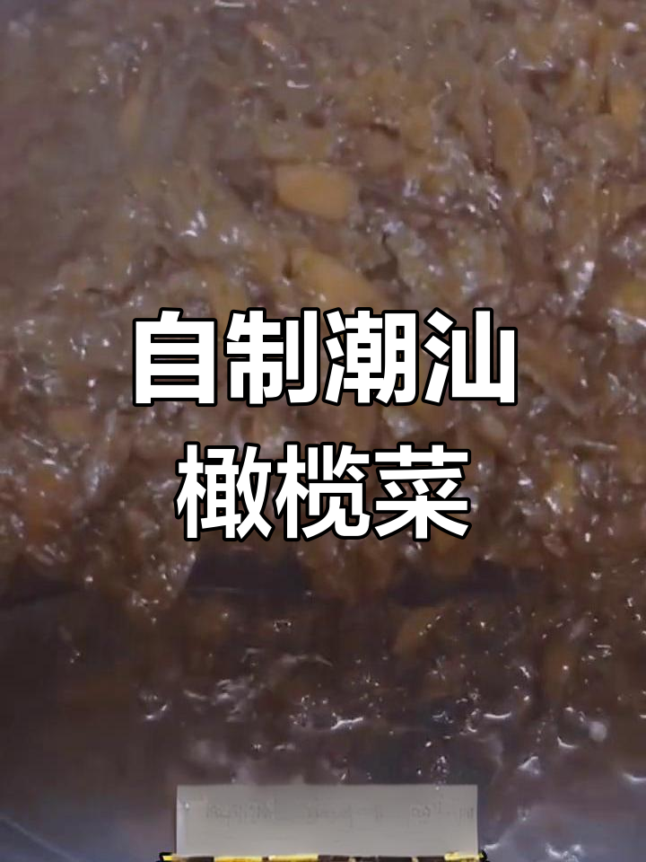 潮汕橄榄菜的家常做法,三小时慢炖才够味
