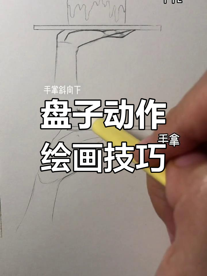 如何绘制手托盘、端菜等动作,细节如何把握?