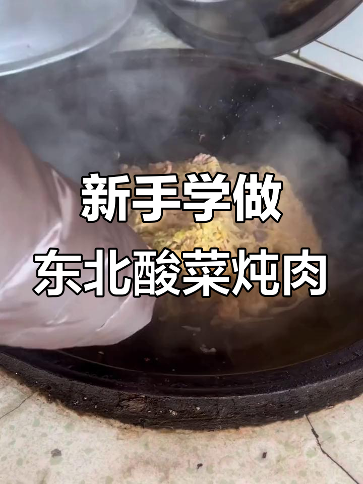 东北酸菜炖猪肉，新手也能轻松学会的经典家常味
