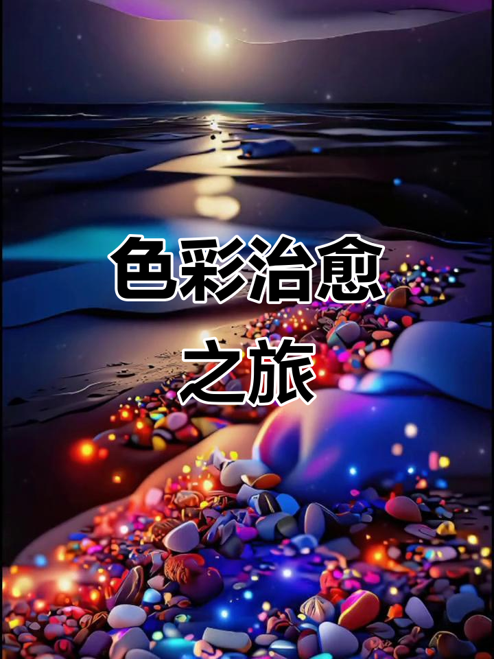 七彩鹅卵石,治愈系美景,亮度调高更显惊艳!