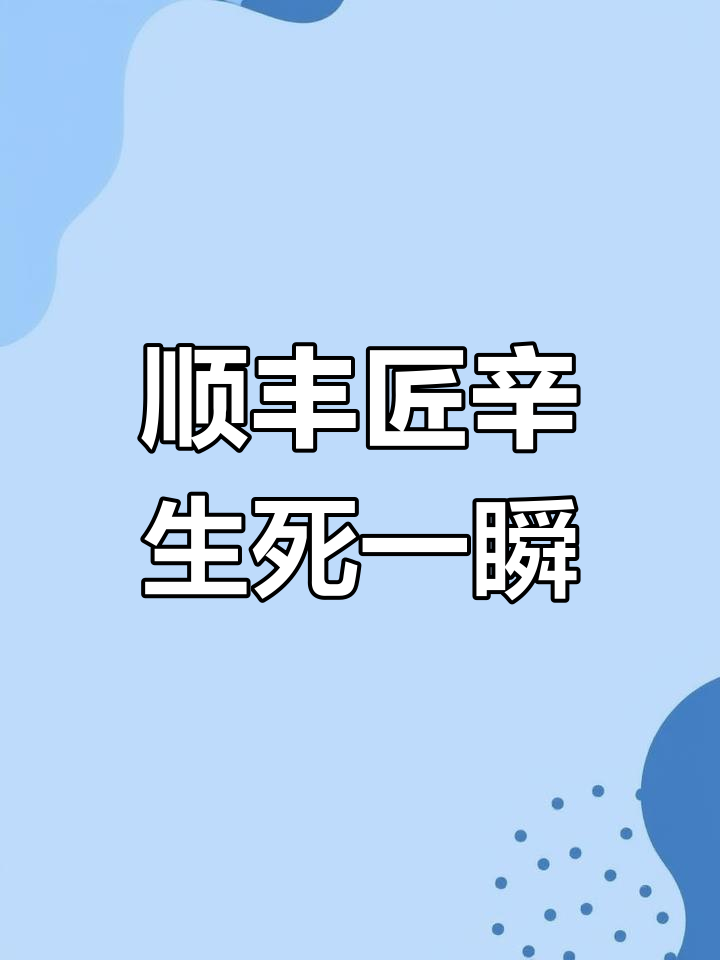 顺丰匠心传承,生死时速的琴弦守护