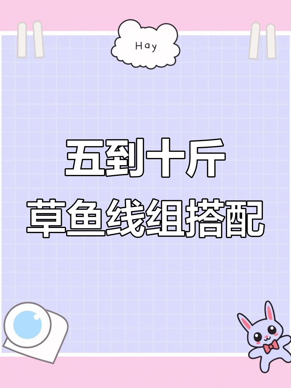 钓草鱼线组搭配技巧,如何选择最适合的钩子与主线