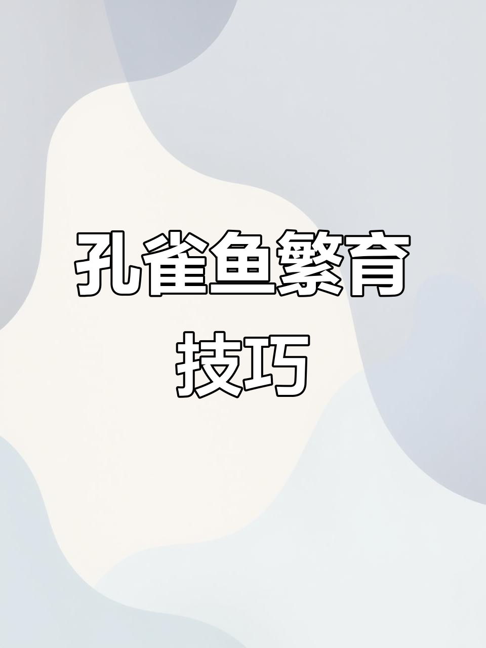 迷你鱼缸隔离屋设计，孔雀鱼繁殖全攻略