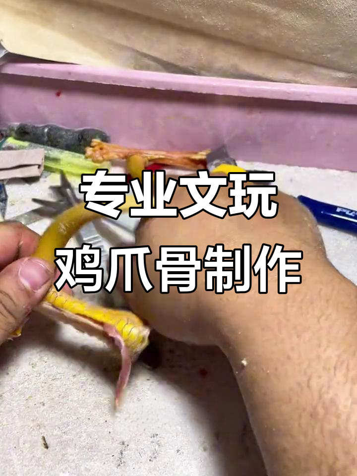 鸡脚骨代加工,三千八搞定一对完美作品