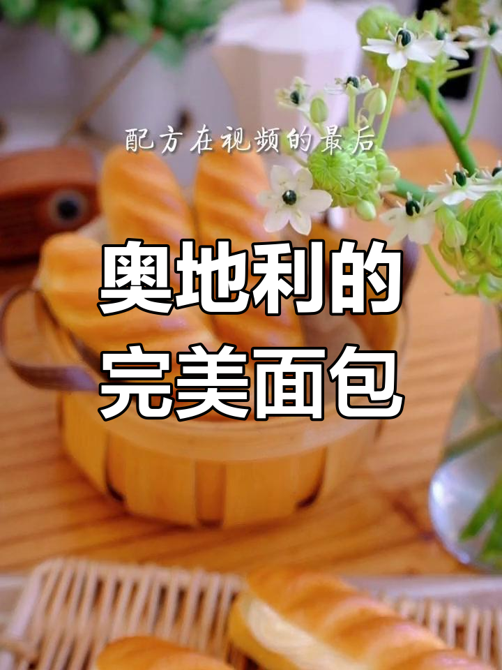 奥地利经典面包,柔软与韧性并存,搭配奶油或三明治都美味