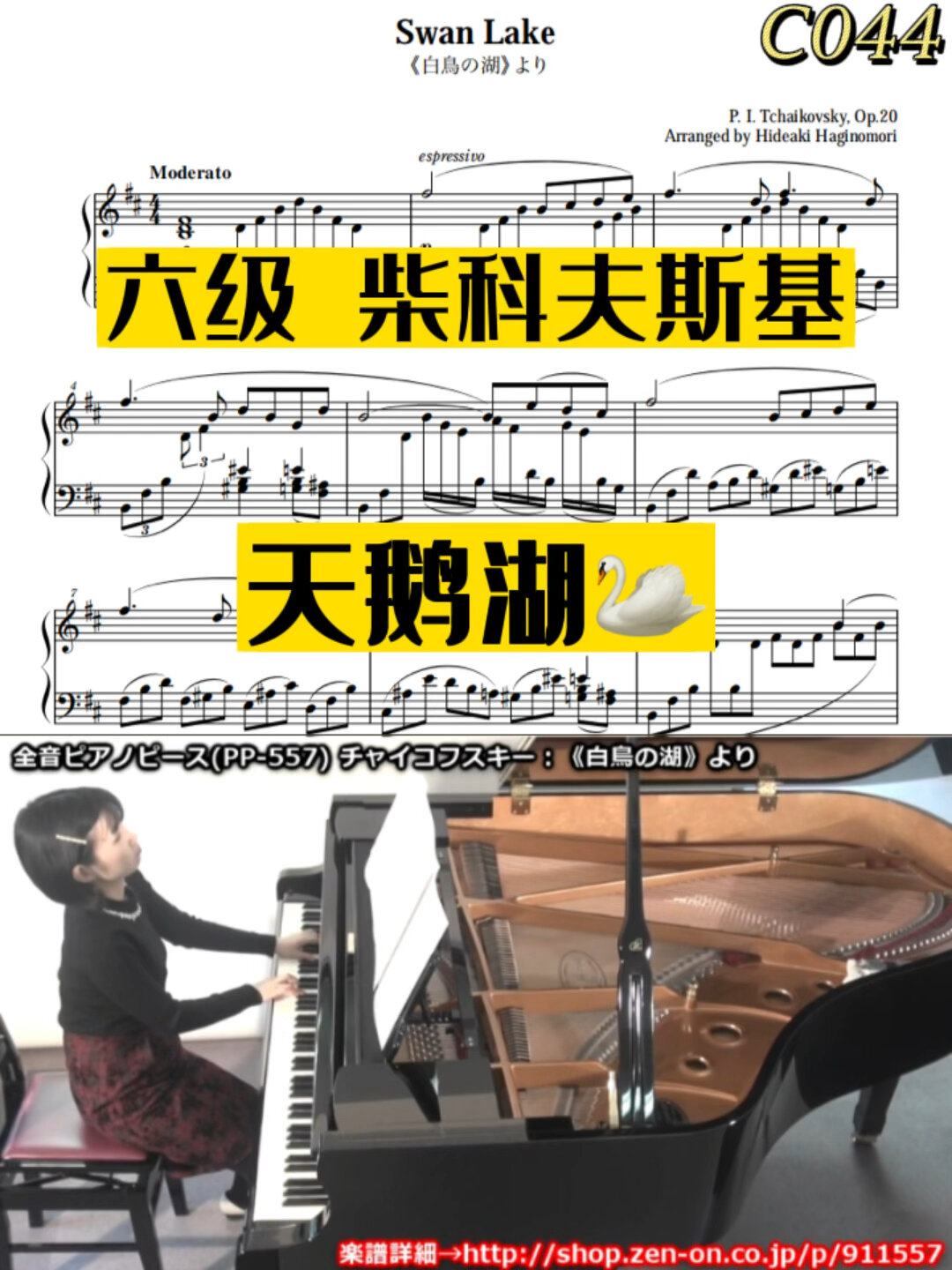 柴科夫斯基《天鹅湖》钢琴独奏编曲