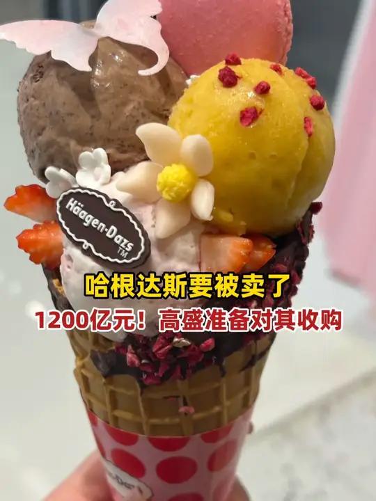 高盛准备以1200亿元收购哈根达斯在美国、欧洲等特定区域经营权!哈根达斯近2年在中国门店锐