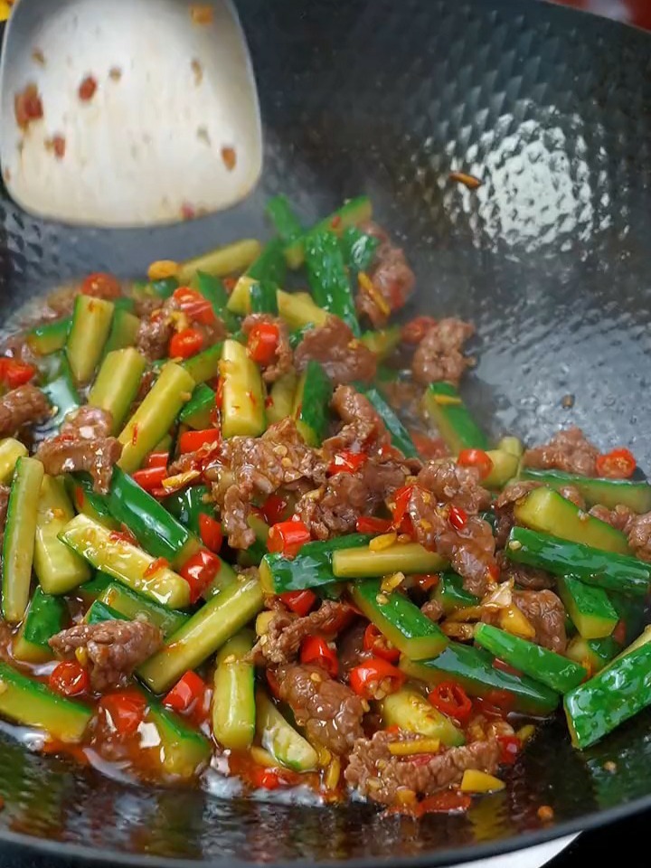 黄瓜炒牛肉