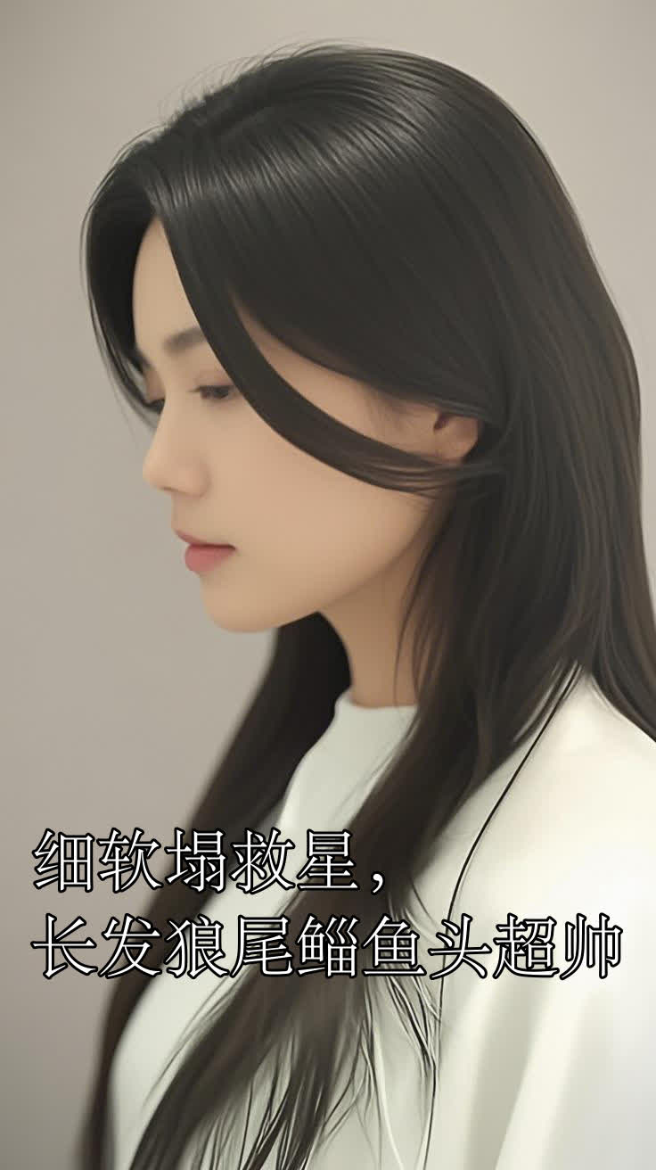 细软塌救星,长发狼尾鲻鱼头超帅