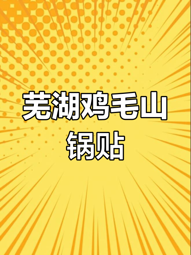 芜湖古城旁的鸡毛山锅贴,味道超赞!