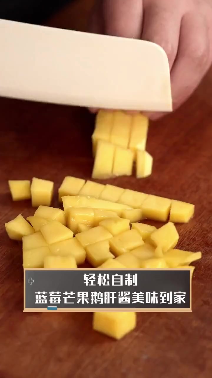 轻松自制,蓝莓芒果鹅肝酱美味到家
