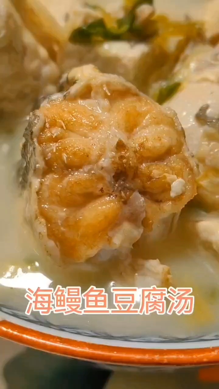 海鳗鱼豆腐汤家常做法这样做鳗鱼汤油少汤鲜美最关键的一步海鳗鱼