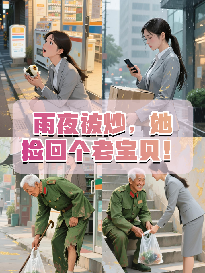 雨夜被炒鱿鱼，她捡回个瘫痪老兵，竟成人生转机！