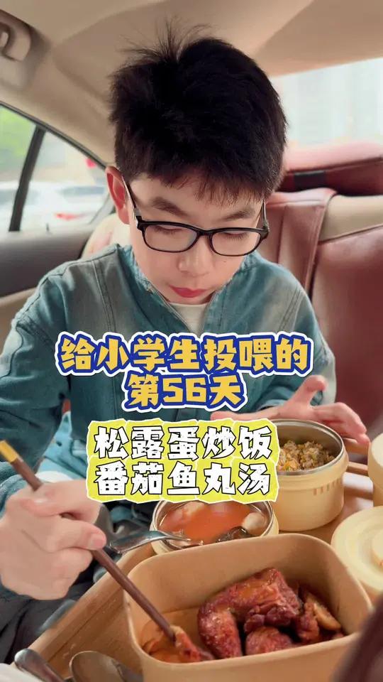 上学季,给小学生投喂第三期第56集|今日食谱:松露蛋炒饭、番茄鱼丸汤、烤鸡!