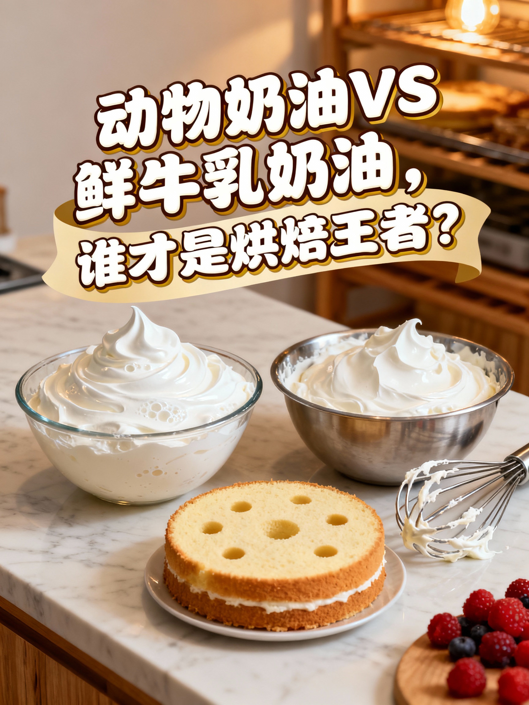 动物奶油VS鲜牛乳奶油,谁才是烘焙王者?