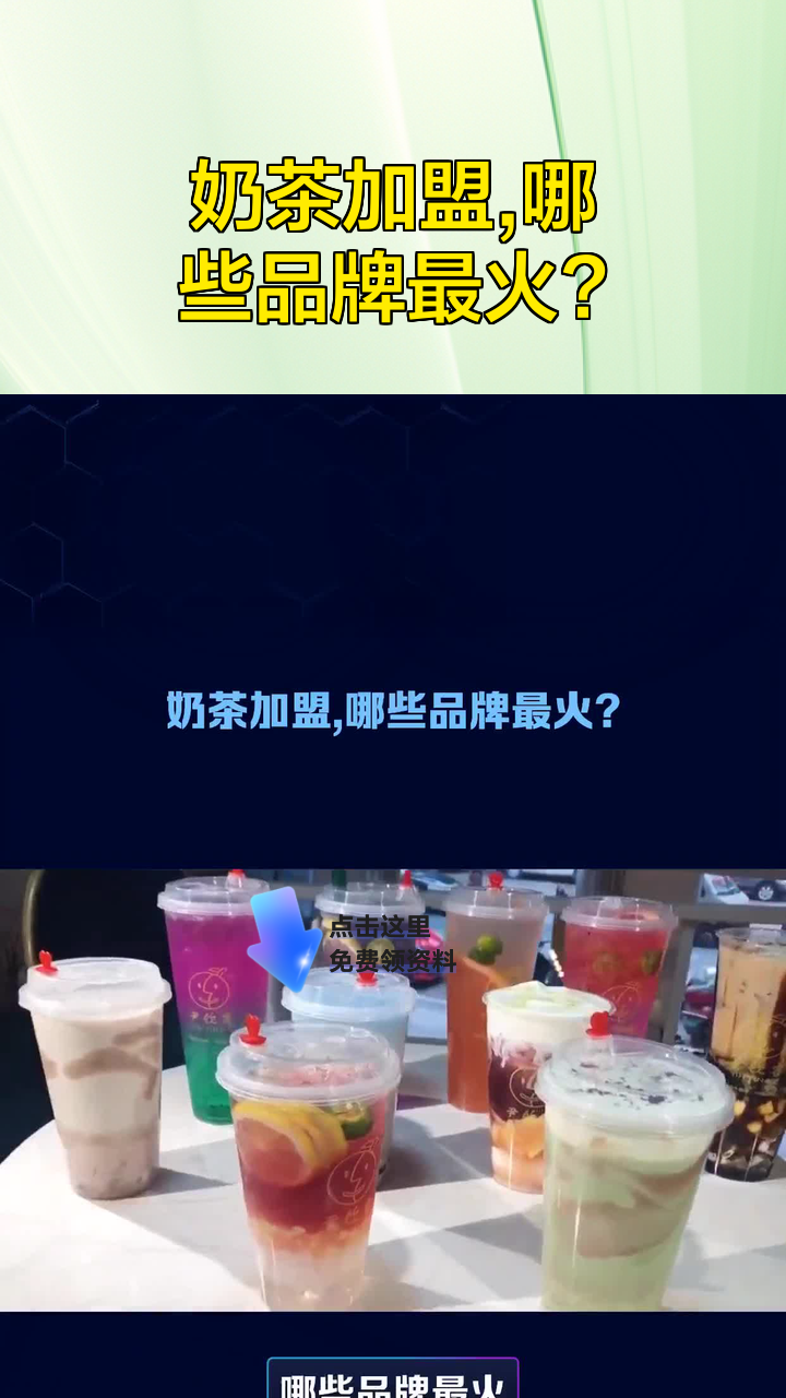 奶茶加盟,哪些品牌最火?